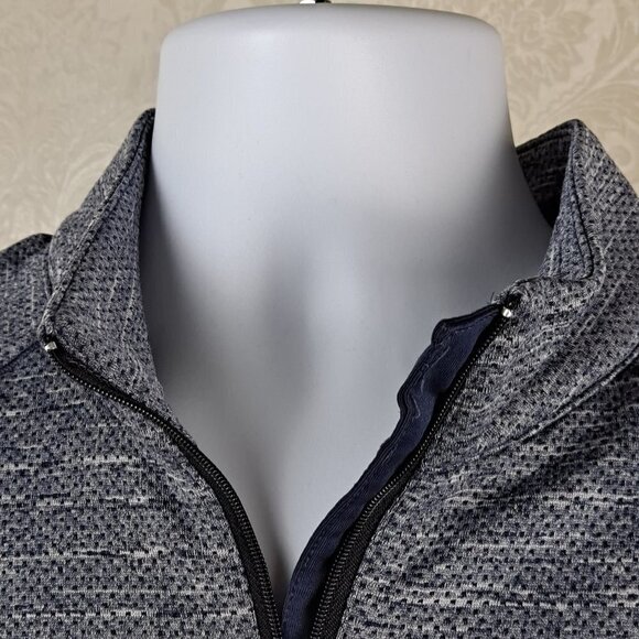 Greg Norman Men's Size Medium Heathered Gray ¼ Zip Pullover The Shark Logo EUC - Picture 4 of 10